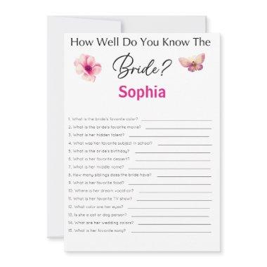 Game How Well Do You Know The Bride