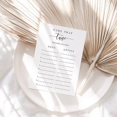 Bridal Shower Game - Name that Song Invitations