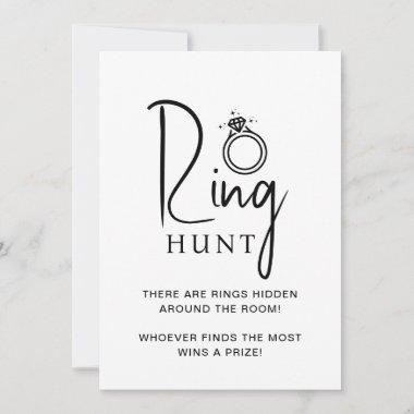 Bridal Shower Game Ring Hunt Invitations