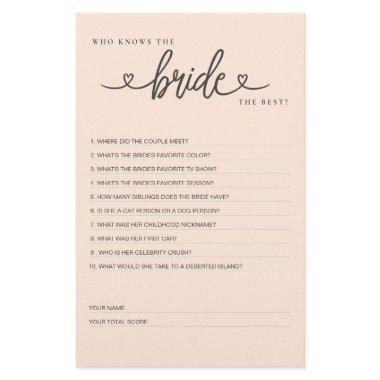 Game Who Knows the Bride the Best?
