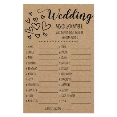 Game Word Scramble  Flyer