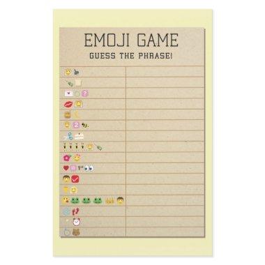 Bridal Shower Games Guess the Emoji Library Invitations