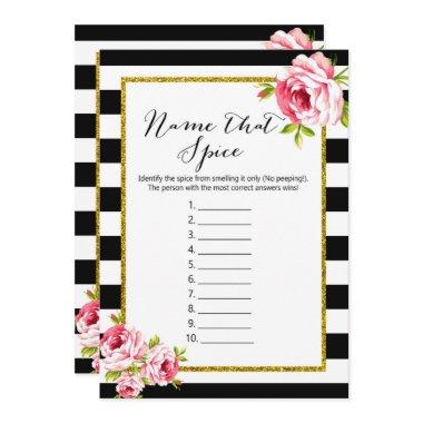 Bridal Shower Games x2 - Name Spice | Advice Invitations