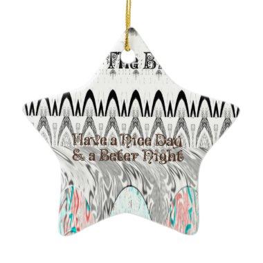Gift Art Print Ceramic Ornament