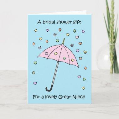 Bridal Shower Gift for Great Niece Invitations