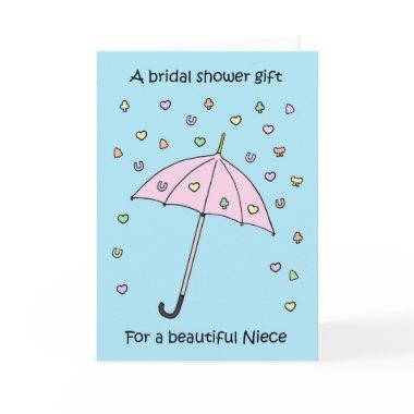Gift for Niece Umbrella and Confetti