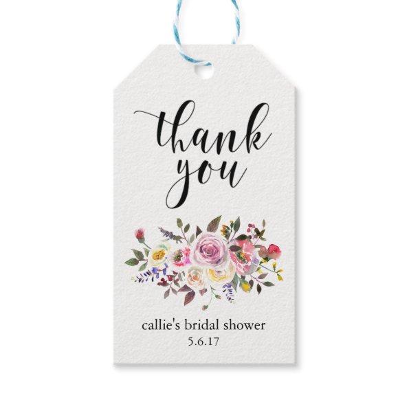 Bridal Shower Gift Tags for Party Favors Floral