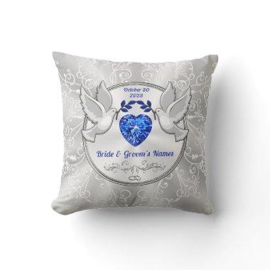 Bridal Shower Gifts for the Bride, Wedding Throw Pillow