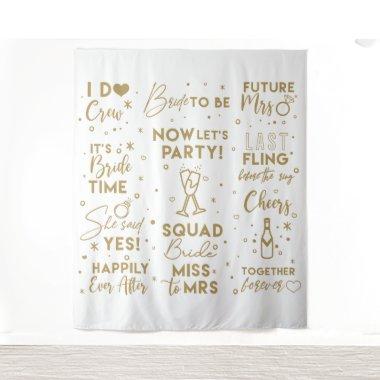 goldtext photo booth Backdrop banner