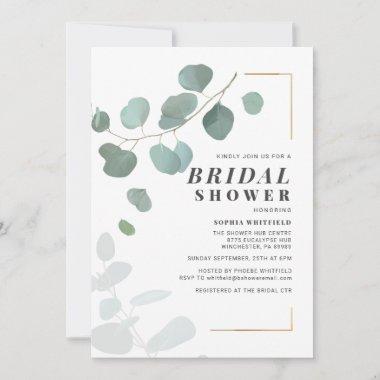 Bridal Shower Greenery Eucalyptus Botanical Invitations