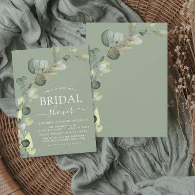 Bridal Shower Greenery Eucalyptus Succulent Invita Invitations