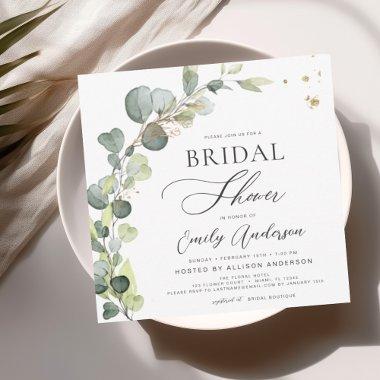 Greenery Eucalyptus Succulent Save The Date