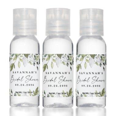 Greenery Favors Elegant Boho Leaves Hand Sanitizer