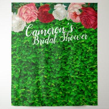Bridal Shower Greenery Photo Booth Backdrop