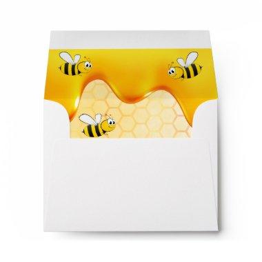 happy bumble bees honey dripping Envelope