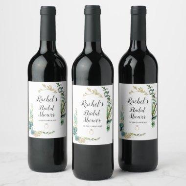 Bridal Shower Hens Night Bride to Be Wine Label