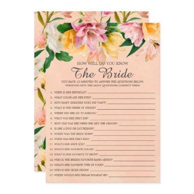 How Well Do You Know The Bride Game