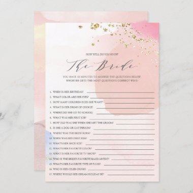 Bridal Shower How Well Do You Know The Bride Game Invitations