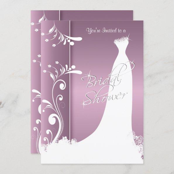 Bridal Shower in a Beautiful Lavender Invitations