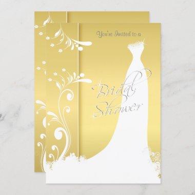 Bridal Shower in a Beautiful Yellow Invitations