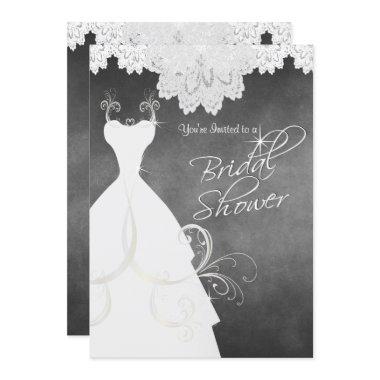 in Chalkboard & White Lace
