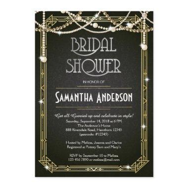 Bridal Shower Invitations / Art Deco