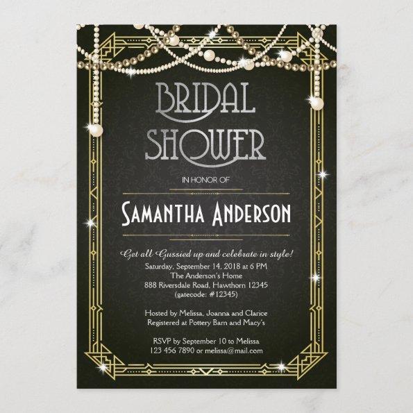 Bridal Shower Invitations / Art Deco