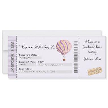 Bridal Shower Invitations, Boarding Pass Invite