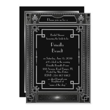 ,great Gatsby black Silver