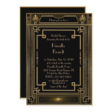 ,great Gatsby metal Gold