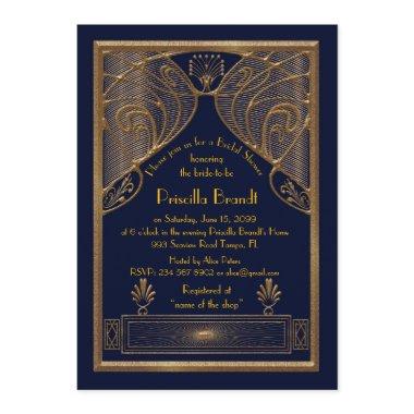 ,great Gatsby, navy Gold
