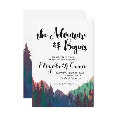 Bridal Shower Invitations - Mountain Theme