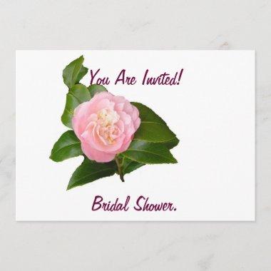 Bridal Shower Invitations, pink flower. Invitations