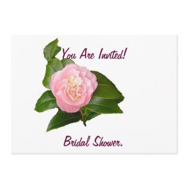 Bridal Shower Invitations, pink flower. Invitations