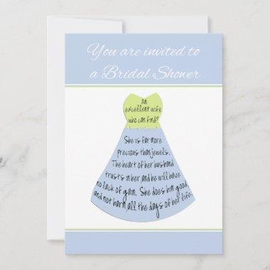 Bridal Shower Invitations Proverbs Excellent Wife