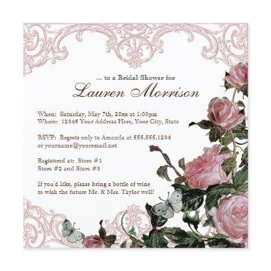 Bridal Shower Invitations - Trellis Rose Vintage