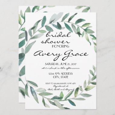 Bridal Shower Invite - Greenery Wedding