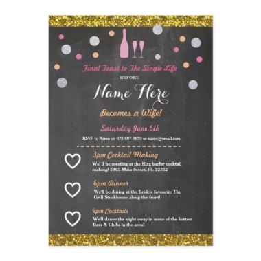 Itinerary Champagne Bachelorette Program