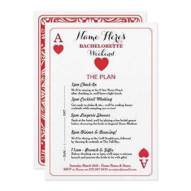 Bridal Shower Itinerary Las Vegas Invitations Invite