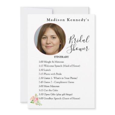 Bridal Shower Itinerary Plan Butterfly Spring Invitations