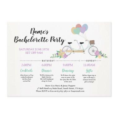 Itinerary Tandem Bike Balloons Fun