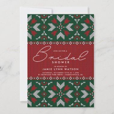 BRIDAL SHOWER | Knit Christmas Tree Sweater Invitations
