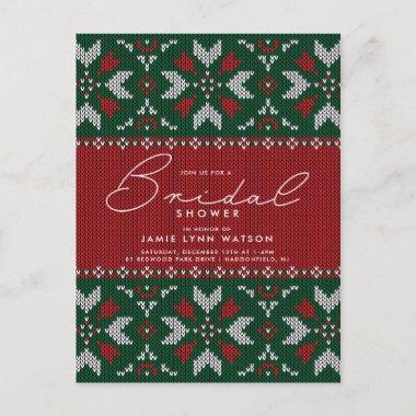 BRIDAL SHOWER | Knit Christmas Tree Sweater PostInvitations