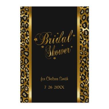 - Leopard Print With Gold Lettering
