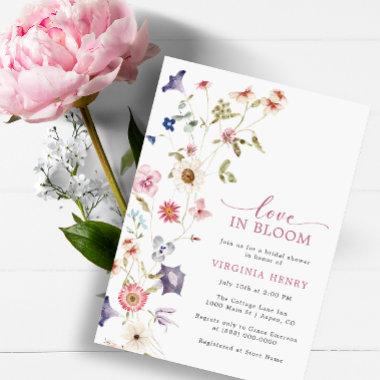 Bridal Shower Love In Bloom Invitations