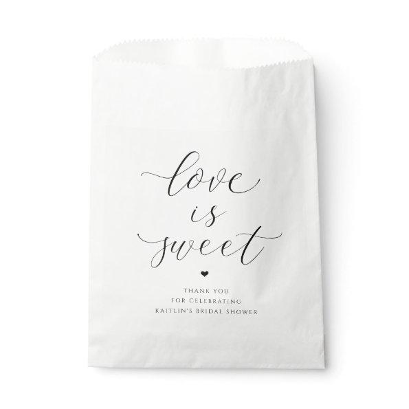 Love is Sweet Elegant Heart Favor Bag