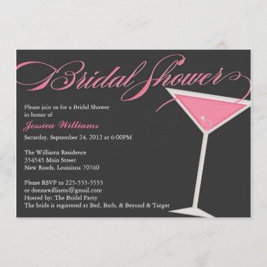 Bridal Shower Martini Invitations