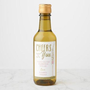 Bridal Shower Mini Wine Bottle Favor Label