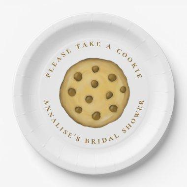 Bridal Shower Minimalist Cute Please Take A Cookie Paper Plates