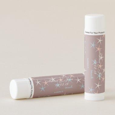 Bridal Shower Modern Beach Wedding Starfish Lip Balm